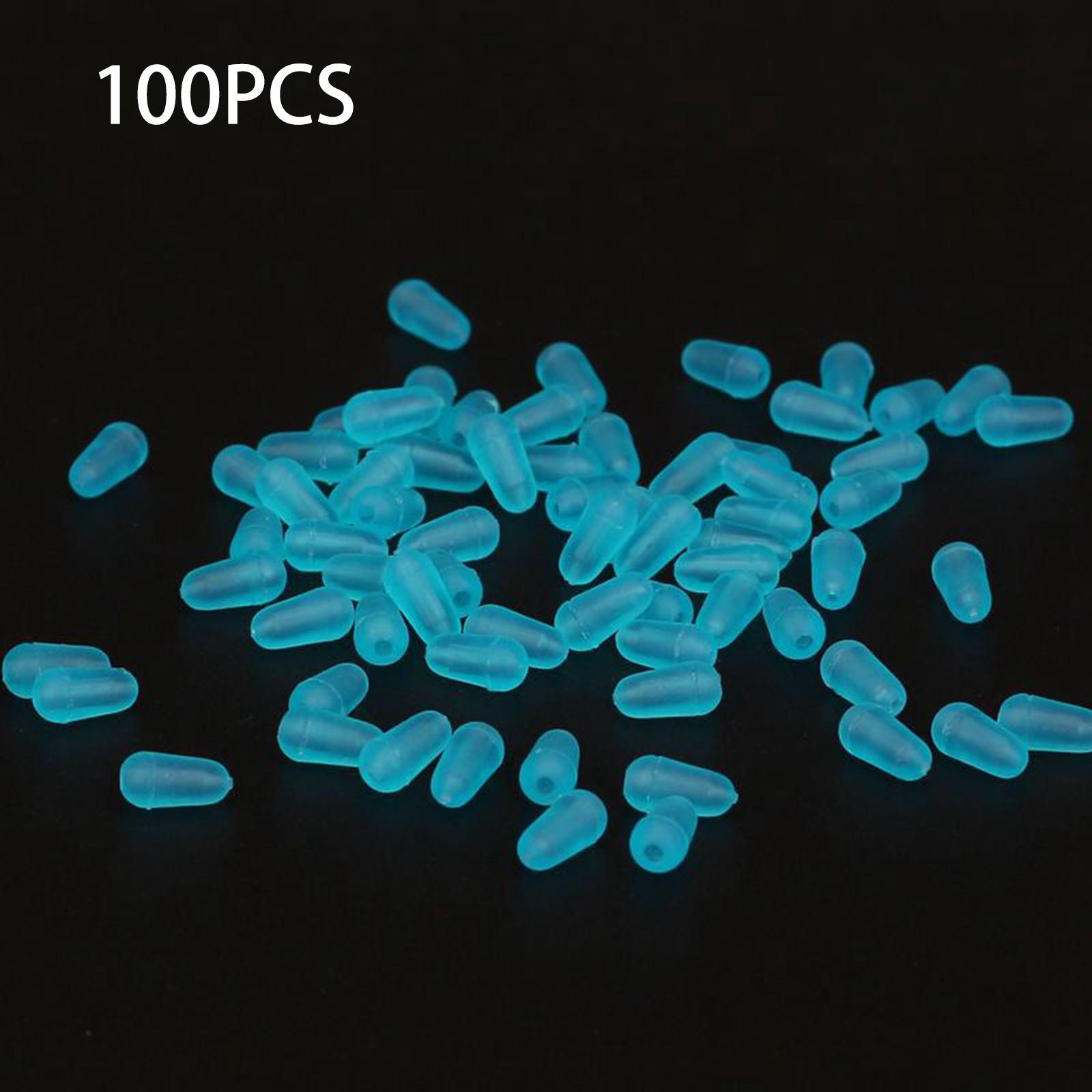 100x Space Beans Fishing Float Easy to Use Fishing Bobber Fishing Bobber Space Beans Rubber Bobber Stoppers for Stream Walleyes