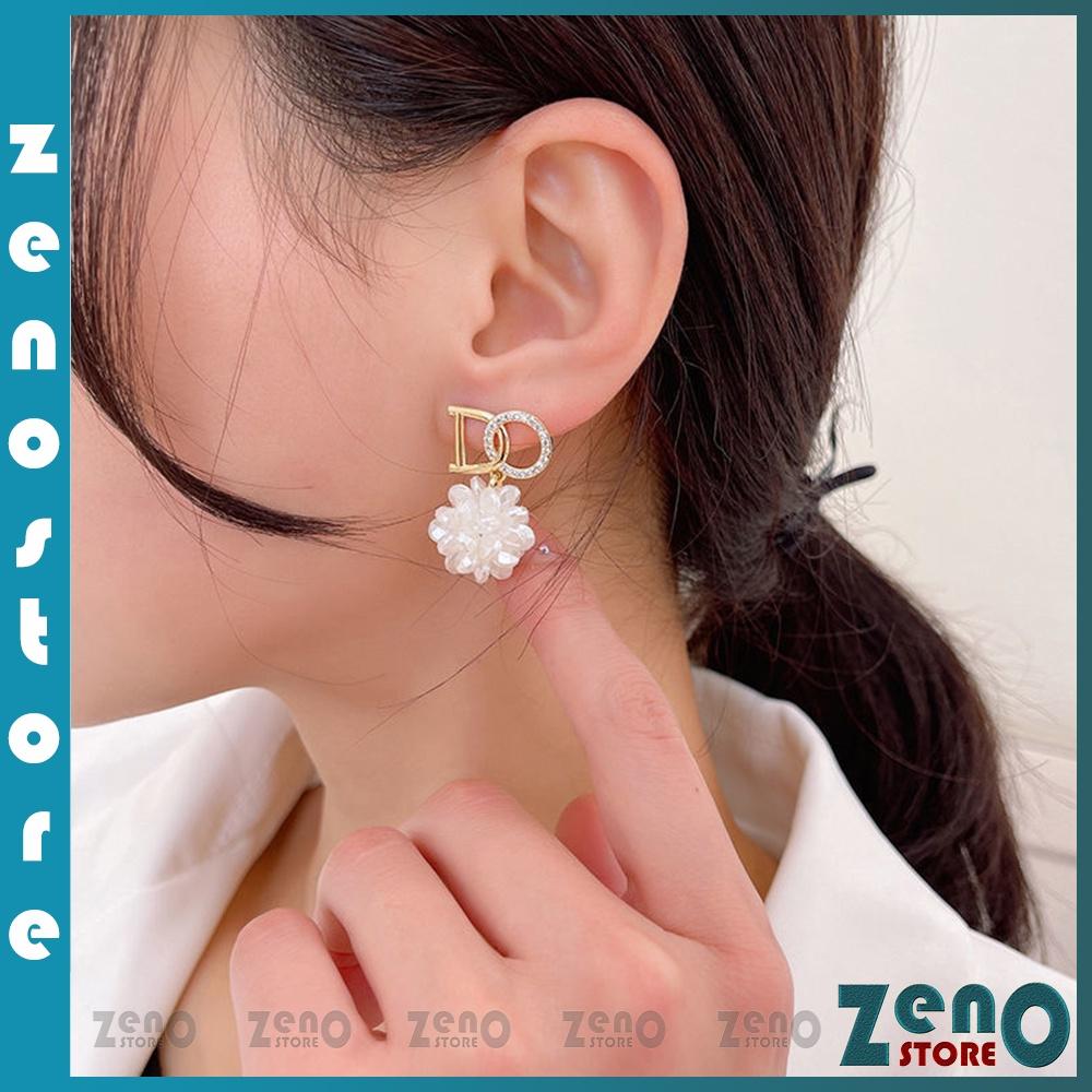 Khuyên tai DO bạc Ý, bông tại bạc S925 bông hoa