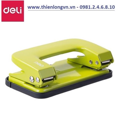 Máy đục lỗ Deli - E0136 màu xanh lá - 10 tờ