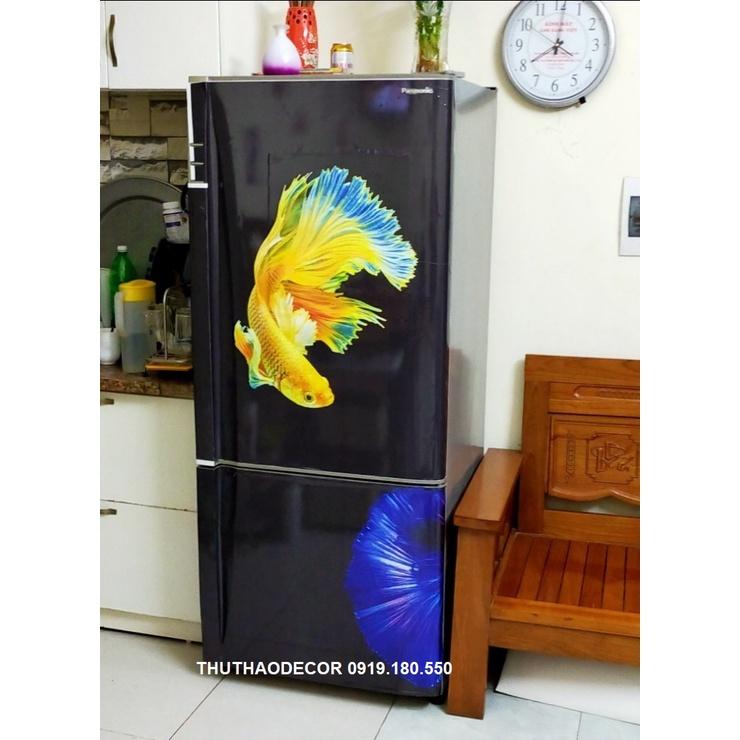 COMBO 3 MẶT GIỐNG NHAU - Decal dán kín tủ lạnh
