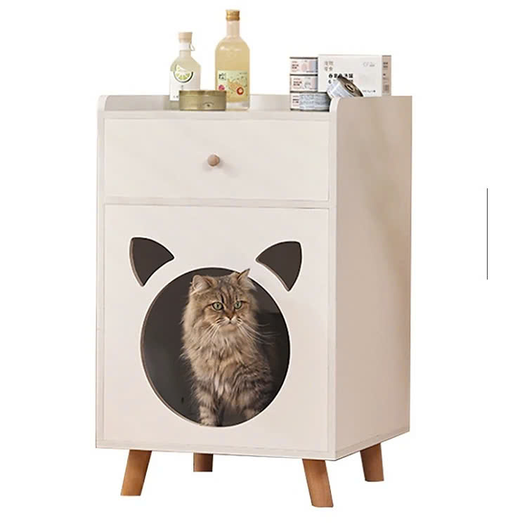 Tab Đầu Giường Kết Hợp Cat Box Có Chân - GP195