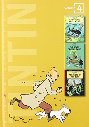 Adventures of Tintin 4 Complete Adventures in 1 Volume: WITH The Seven Crystal Balls AND Prisoners of the Sun: Red Rackham's Treasure