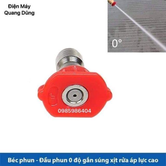 Béc phun - Đầu béc 0,15,25,40 độ gắn sung xịt rửa của máy rửa xe áp lực cao - Ren nối nhanh 1/4 inch