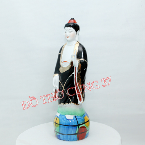 Tượng Địa Mẫu Nương Nương đứng - gốm sứ