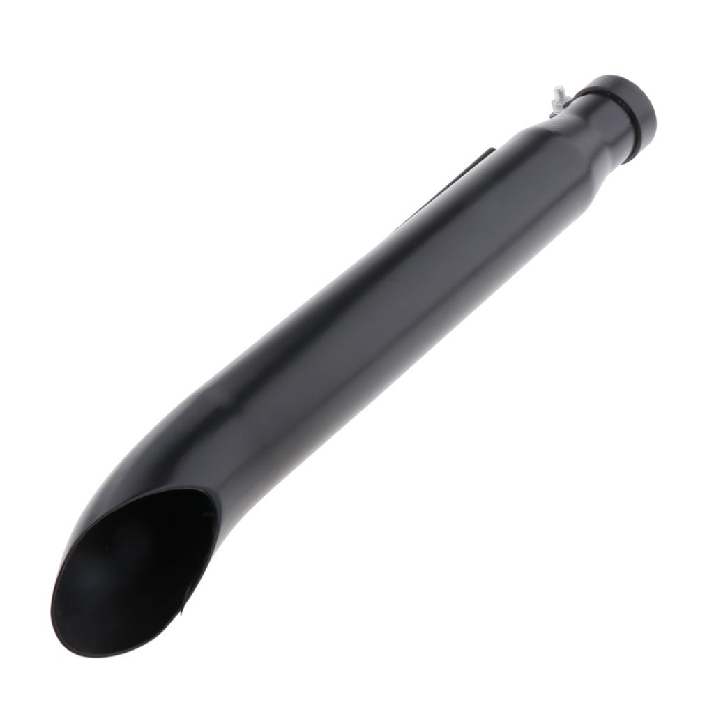 Universal Retro Motorcycle Cafe Racer 20"  Exhaust Pipe Black