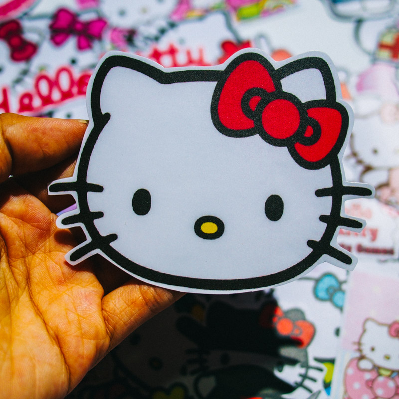 Combo 3 Hộp Sticker Hình Dán - DỄ THƯƠNG (Pink, Hello Kitty, Food and Drink)