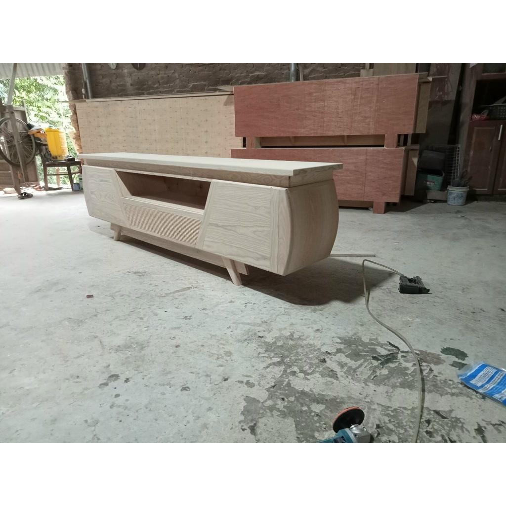 Kệ tivi gỗ sồi Nga - cánh mây