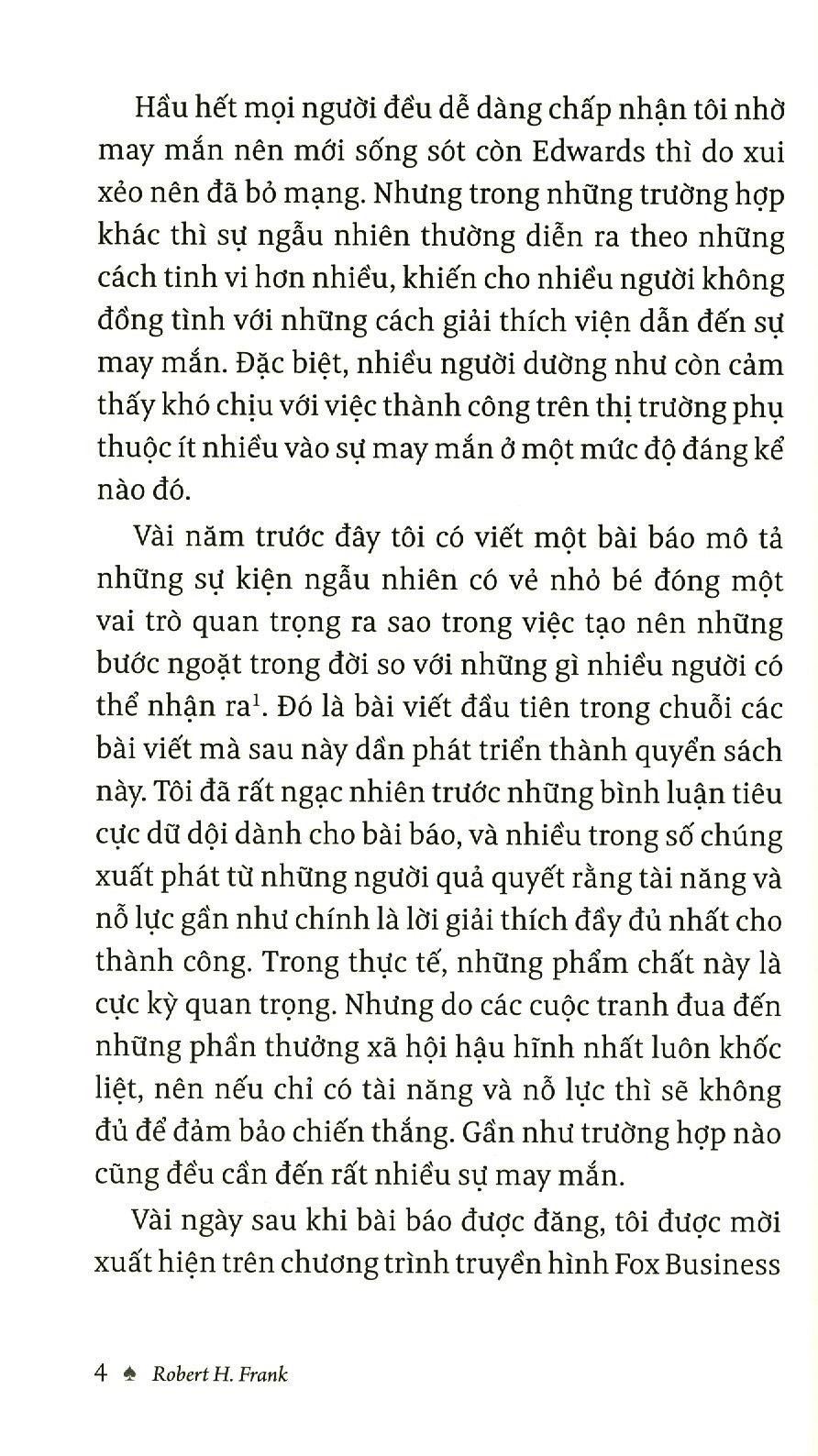 Thành Công Và May Mắn: Vận May Và Chuyện Hoang Đường Về Tài Năng