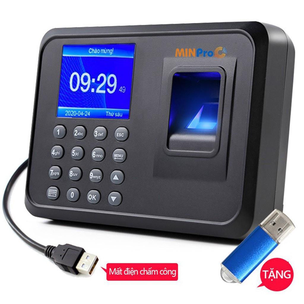 Máy chấm công vân tay MINPRO MF01 quét vân tay thông minh, dữ liệu bảo mật cao