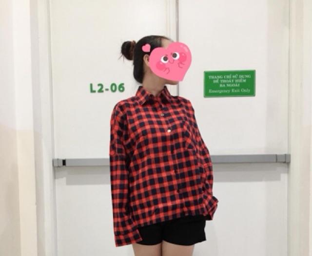 Sơ mi caro Oversize