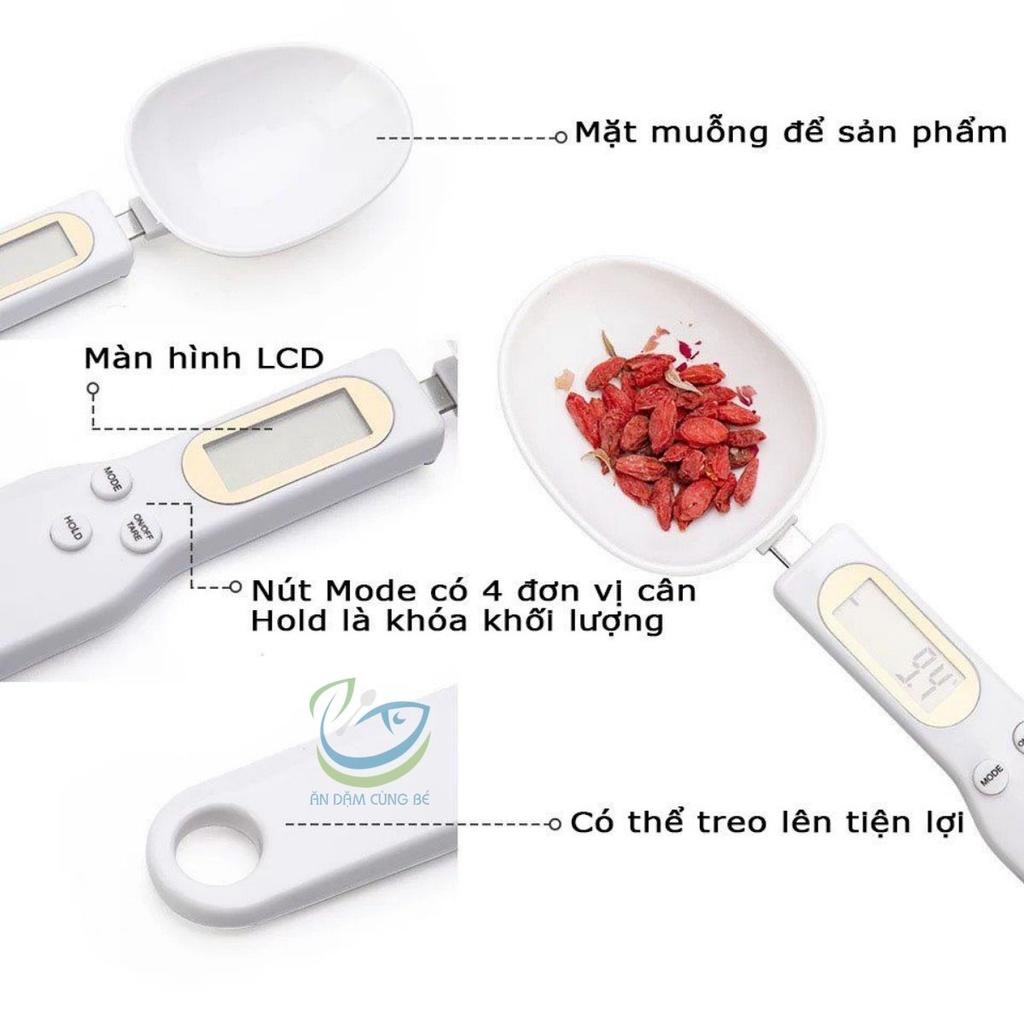 Thìa cân tiểu ly điện tử nhà bếp 500g mini bỏ túi độ chính xác cao dùng đong gia vị làm bánh
