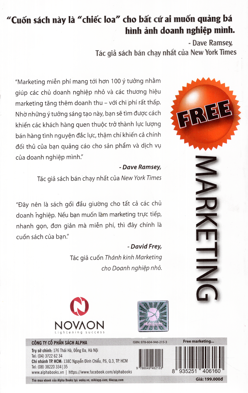 Free Marketing - 101 Ý Tưởng Phát Triển Doanh Nghiệp Với Chi Phí Thấp