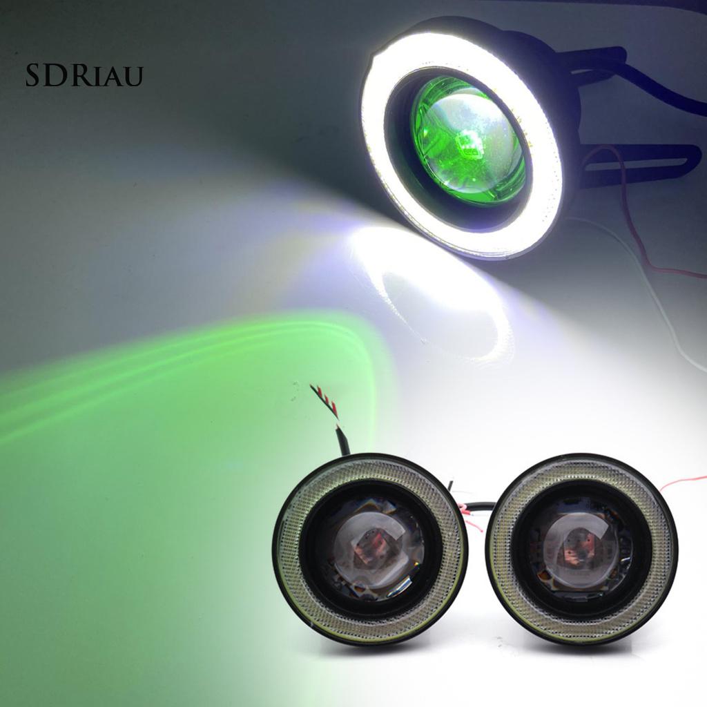 2 Đèn Led Phá Sương Mù Siêu Sáng 3.5 Inch Cho Xe Hơi