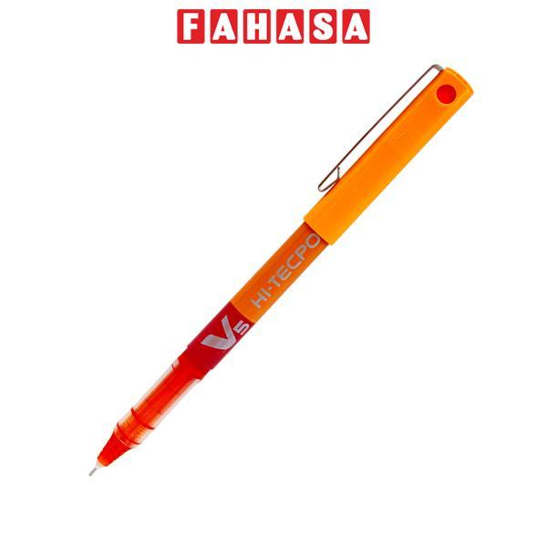 Bút Mực Nước Hi-Tech V5 0.5 mm - Pilot BX-V5-O - Mực Cam