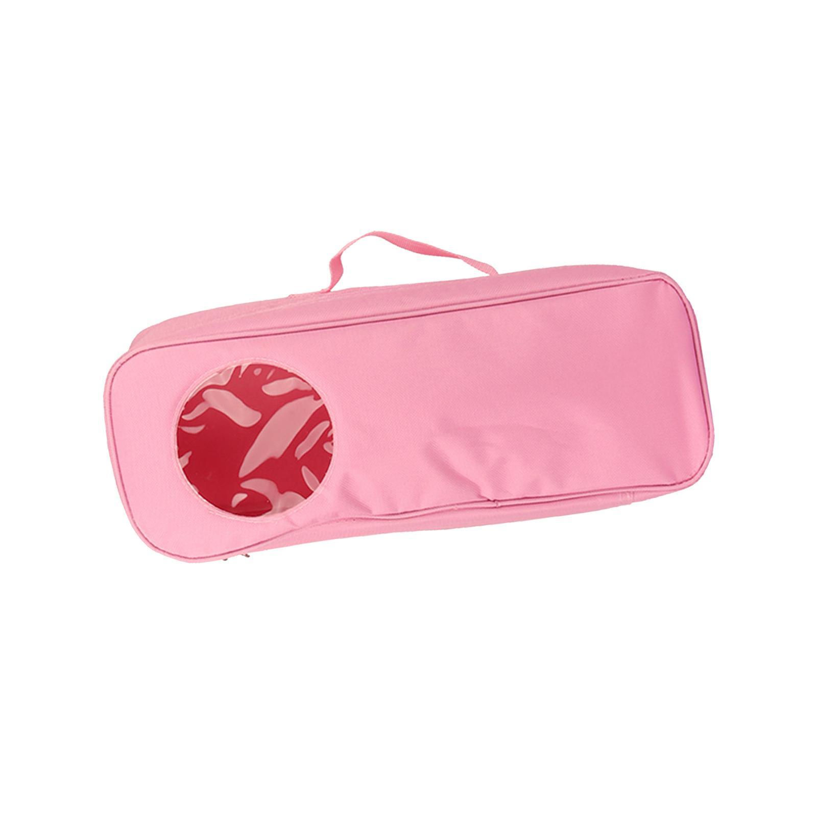 Doll Storage Bag Doll Toy Organizer with Clear Window Carrying Bag Suitcase Zipper Doll Case for 14'' Girl Doll Closet Wardrobe Makeovers
