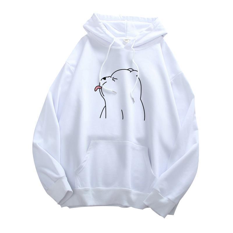 Áo hoodie hình Gấu thè lưỡi cute