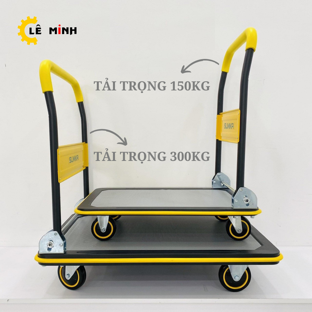 Xe đẩy hàng 4 bánh SUMIKA T300 - Tải trọng 300Kg