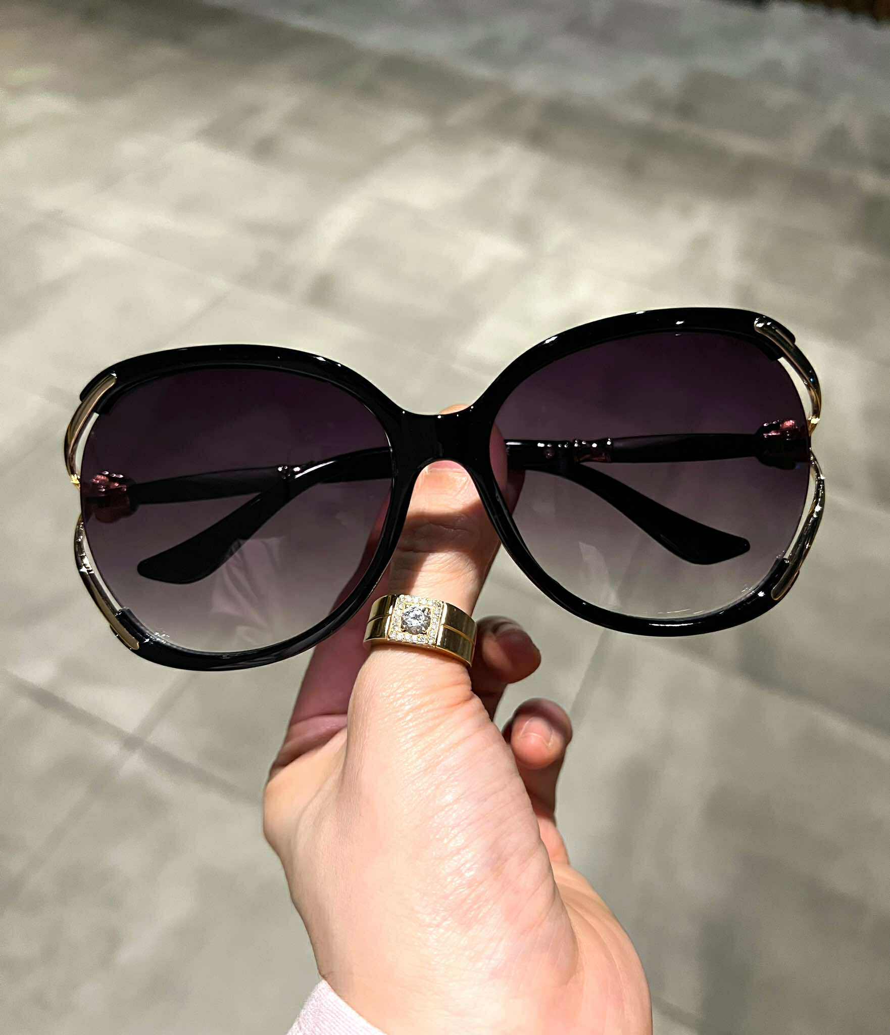 Kính mát, Kính râm cao cấp cho nữ  gọng đá lấp lánh thời trang Hàn Quốc