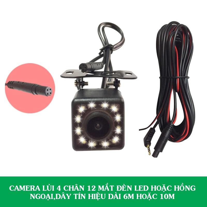 Camera Lùi 4 Chân Jack Cắm 2.5mm Kết Nối Với Camera Hành Trình Gương