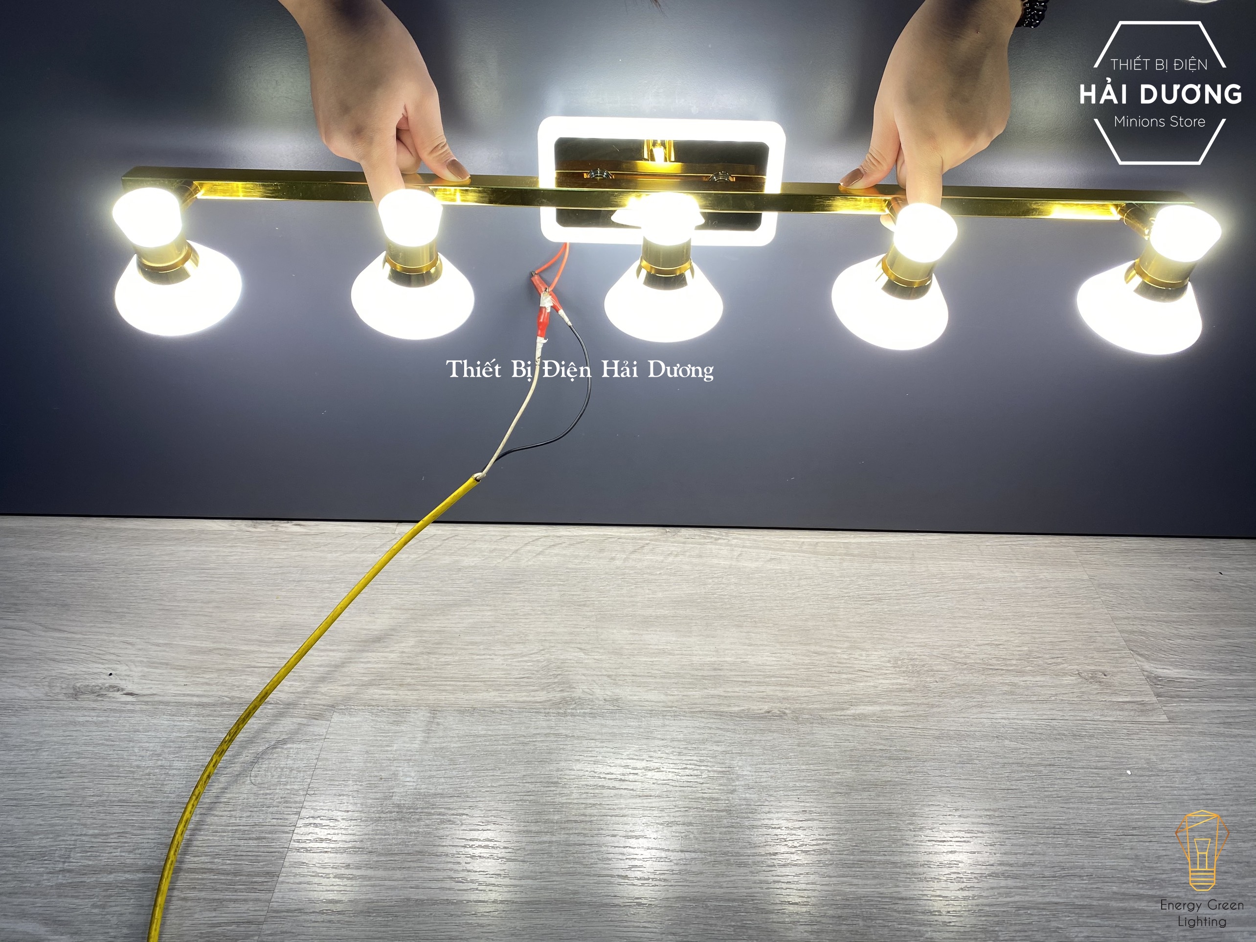 Đèn soi tranh - Đèn rọi gương Led 5 Đèn chiếu sáng 7475-5 - Điều chỉnh góc chiếu - 3 Chế độ ánh sáng