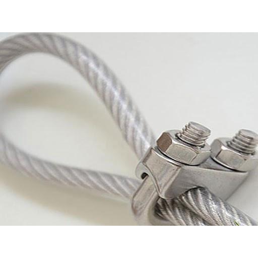 Cáp inox 304 bọc nhựa 4li tặng kèm 2 ốc siết cáp và 1 tăng đơ cáp thép giá sỉ THÁI BÌNH VINA