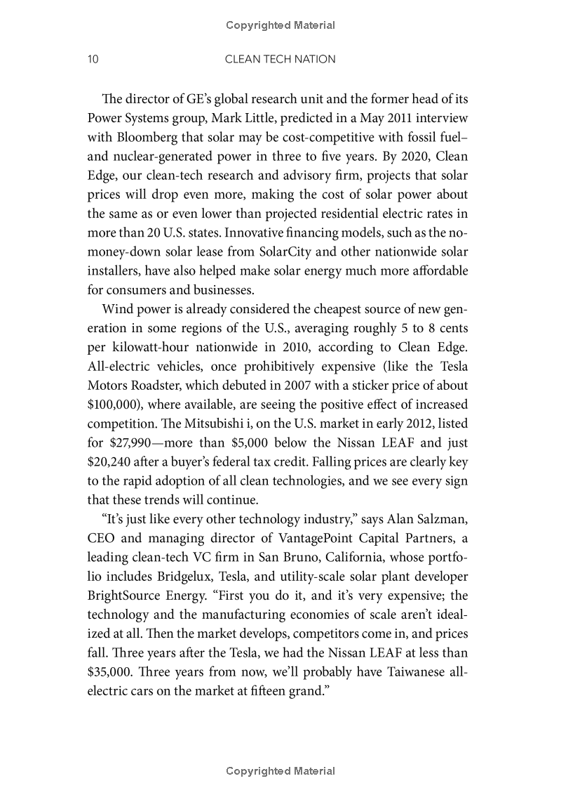 Clean Tech Nation: How the U.S. Can Lead in the New Global Economy
