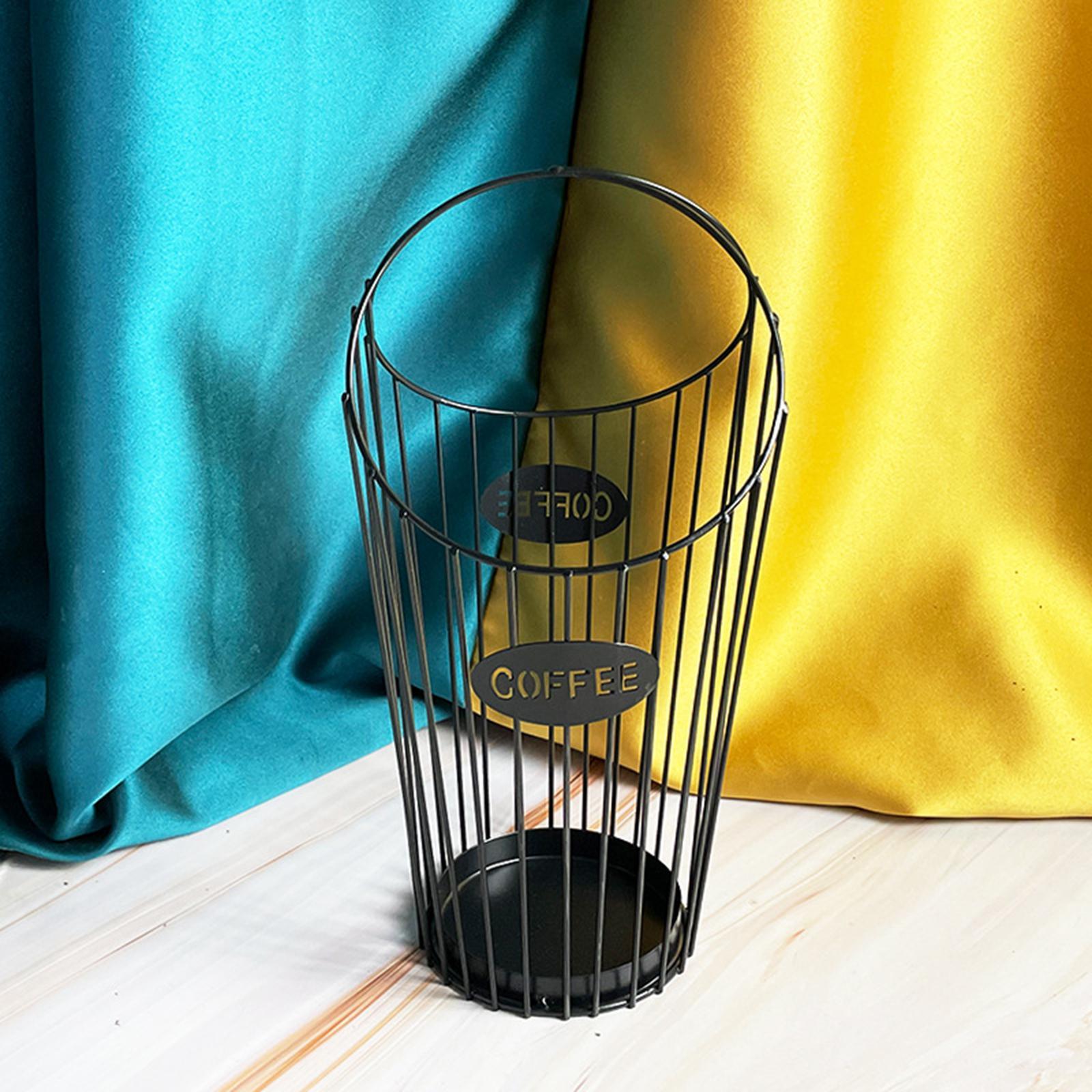 Iron Art Coffee Capsule Container Holder Organizer for Coffee Creamer Hotel