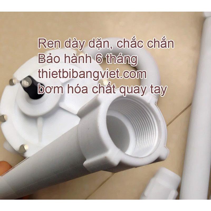 Dụng Cụ Bơm Hóa Chất Quay Tay Chất Liệu Nhựa PP Four Leaf CH8016P, Bơm Chất Lỏng Từ Thùng Phi- Thiết Bị Bằng Việt