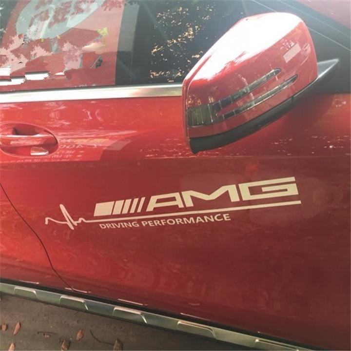 Đảm bảo chất lượng phù hợp với miếng dán cửa Mercedes-Benz Miếng dán chắn bùn AMG miếng dán thân miếng dán sửa đổi phản quang