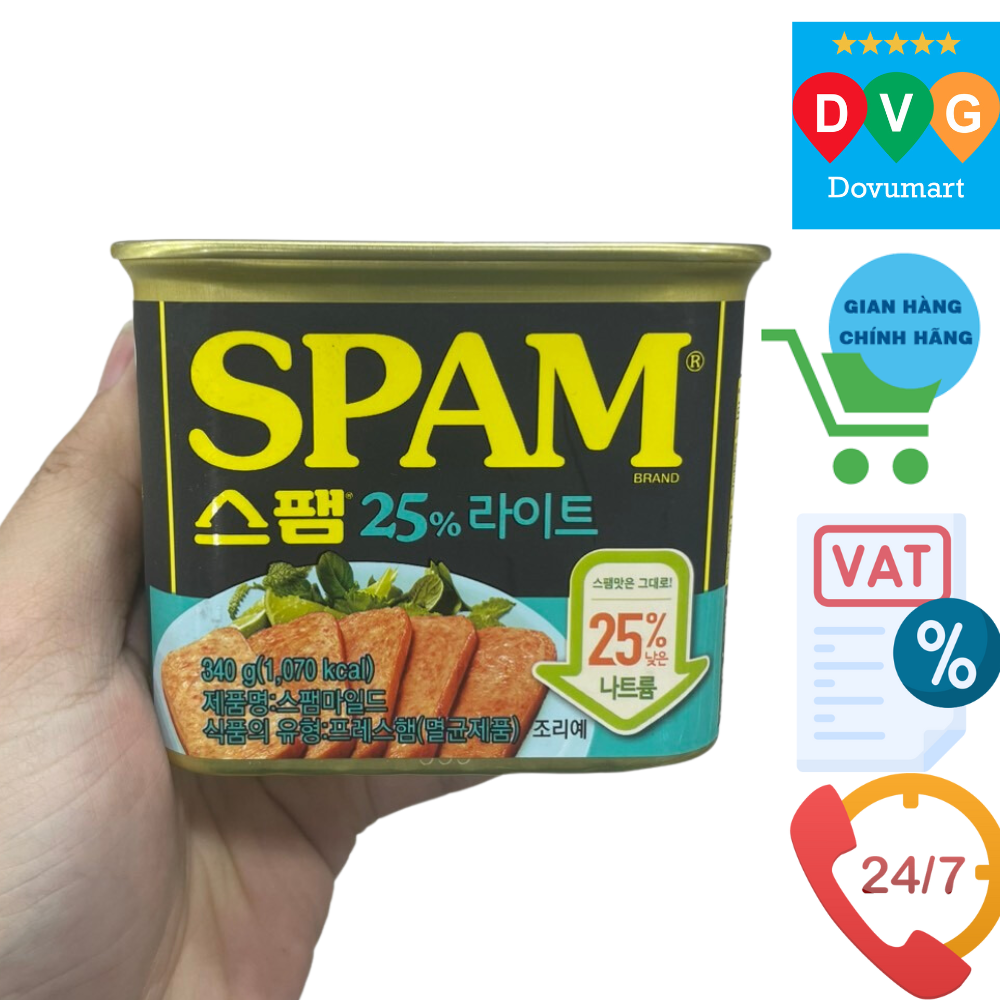 Thịt Giăm Bông Mild Spam Hàn Quốc Hộp 340G / 스팸 마일드 340G
