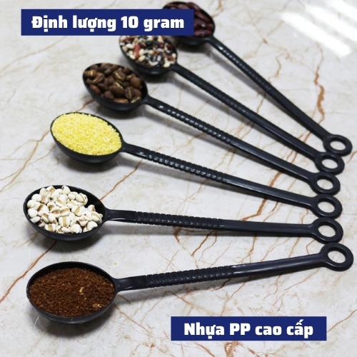 thìa đong định lượng nâu cà phê sữa bột muỗng đong định lượng pha chế múc sốt hoa quả nhựa cao cấp an toàn