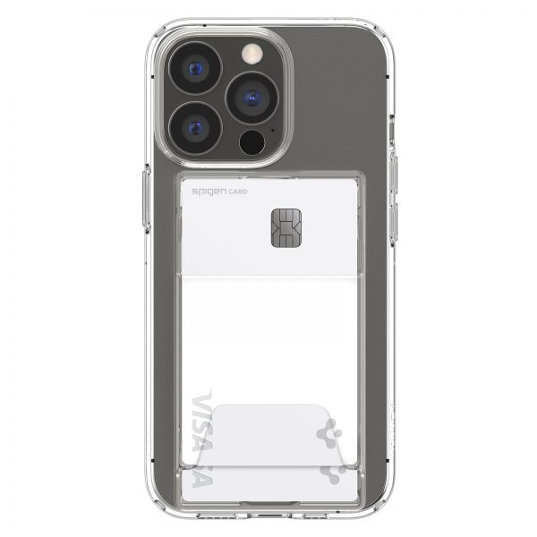 Ốp lưng dành cho iPhone 15 Pro Max Spigen Crystal Slot Dual Crystal Clear - Hàng Chính Hãng