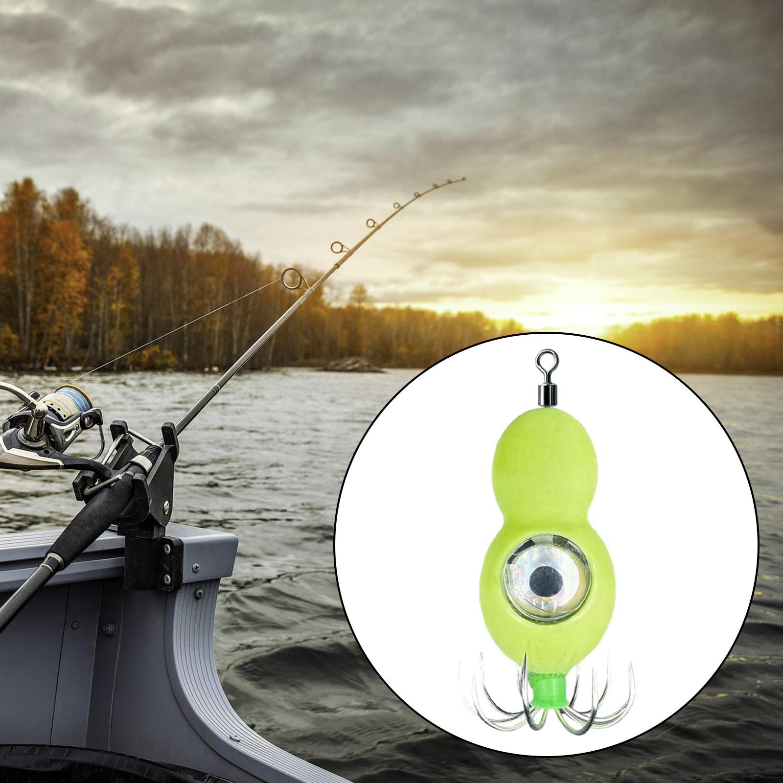 Luminous Squid Jigs Hook Fishing Jigs Lures LED Fishhook Saltwater Equipment