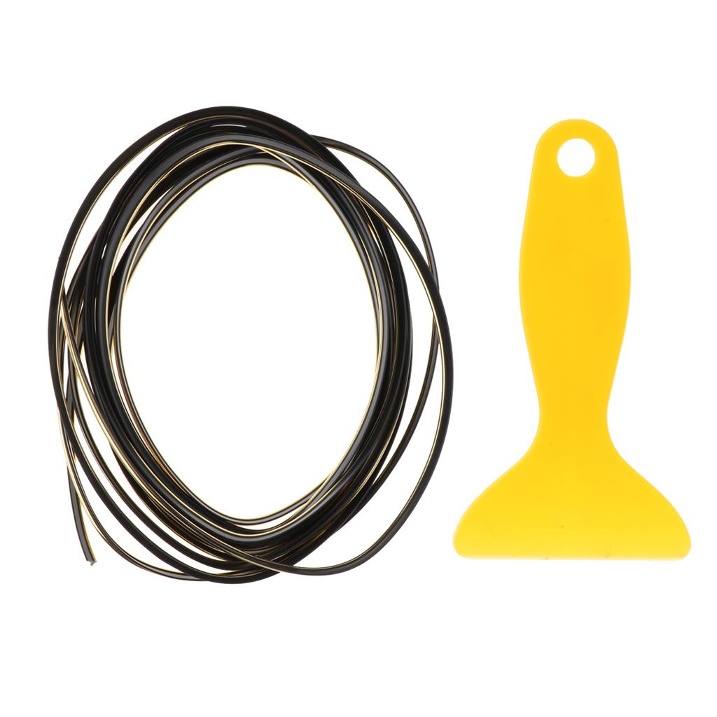 5 Meters Car Interior Air Outlet Dashboard Decoration 3D Strip DIY Automobile Motor Exterior Decoration Moulding Trim Strip Line Sticker Insert Type