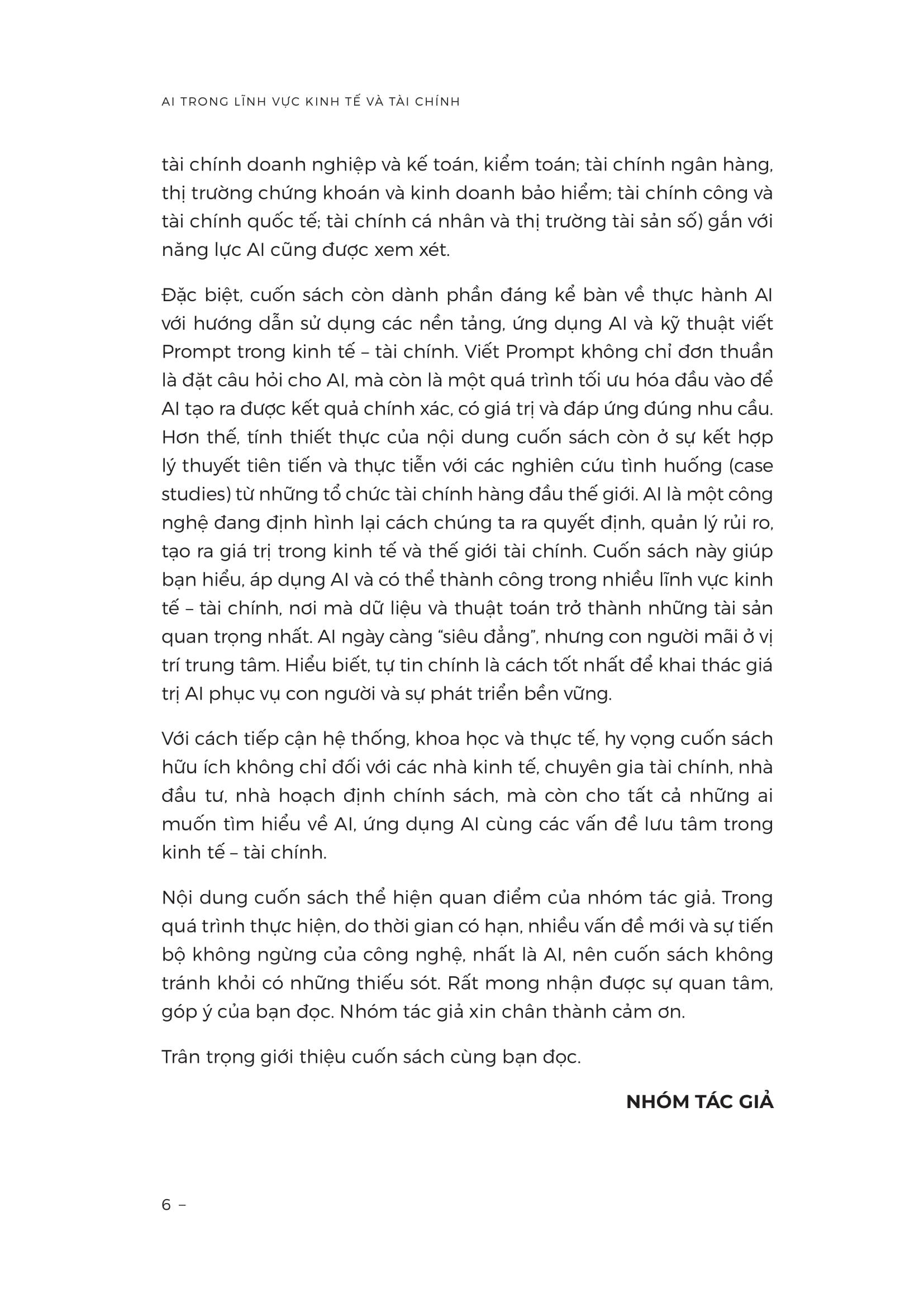 Sách - AI Trong Lĩnh Vực Kinh Tế Và Tài Chính