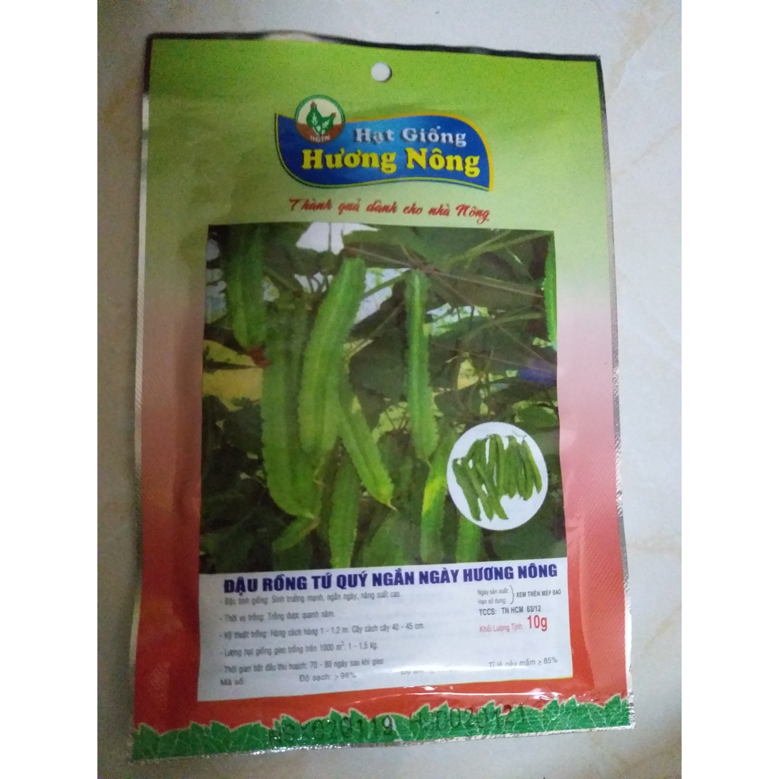 Hạt giống Đậu rồng cao sản 10gr/gói