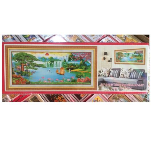 Tranh Đính Đá THUẬN BUỒM XUÔI GIÓ (ĐÁ ABC CAO CẤP). Kích Thước: 1m8 x 80cm