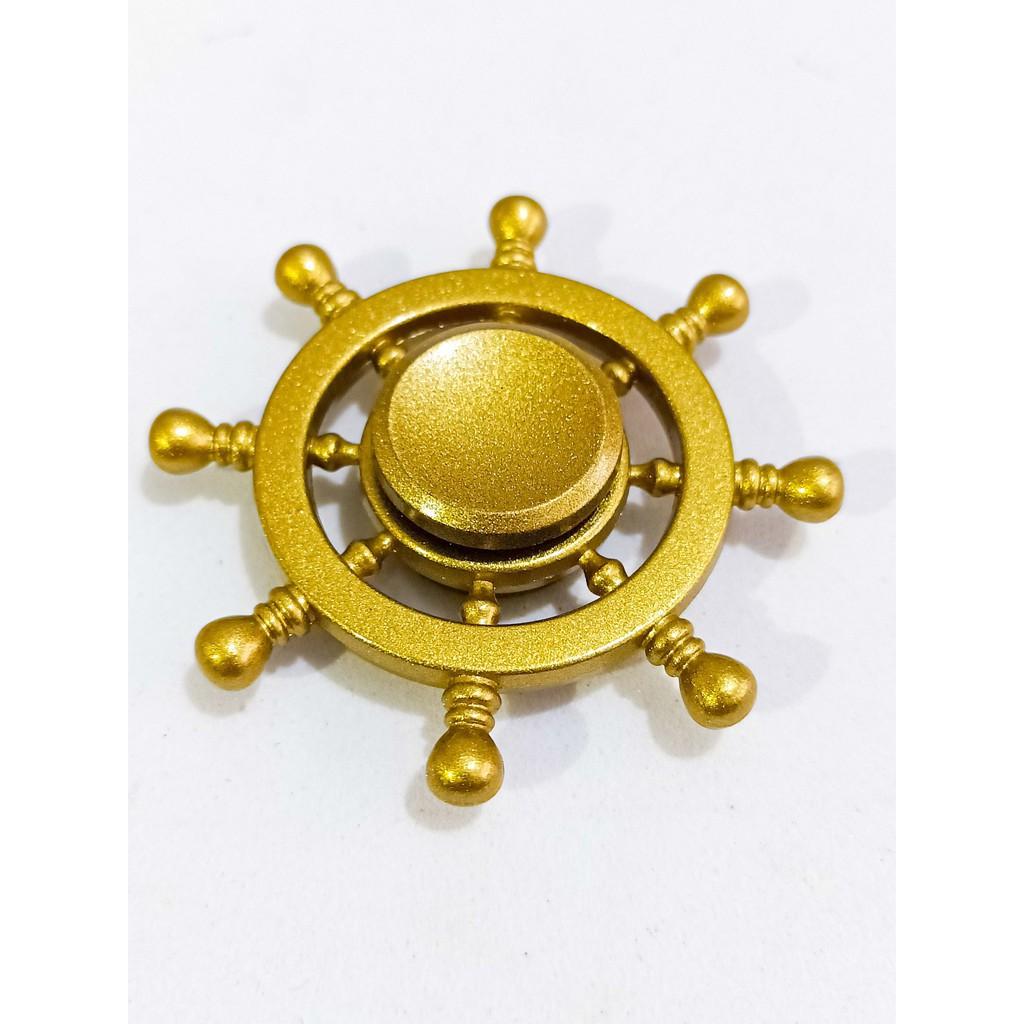 Con Quay Hand Fidget Spinner Kim Loại màu vàng loại đẹp- Con quay spinner