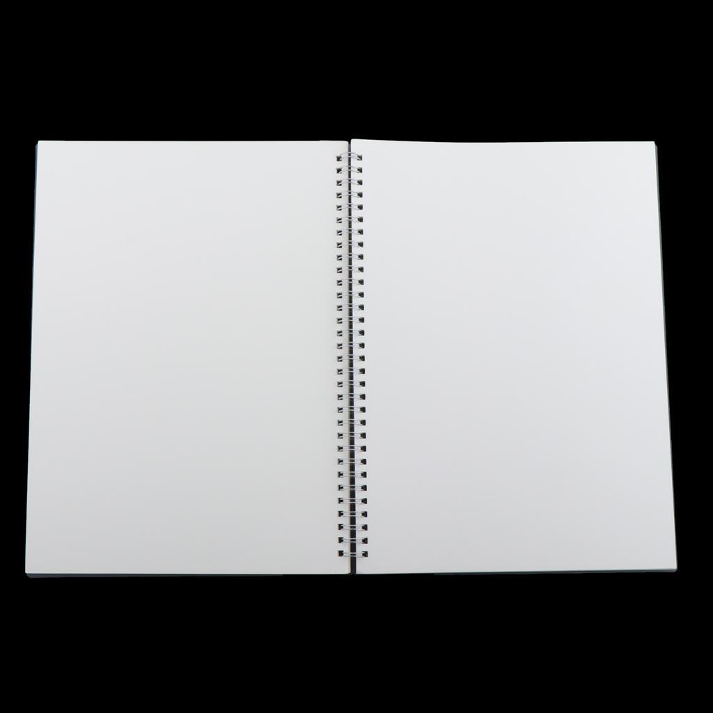 A4 Spiral Notebook Clear Hardcover Gift 80 Sheets Recyclable Sturdy Blank A4