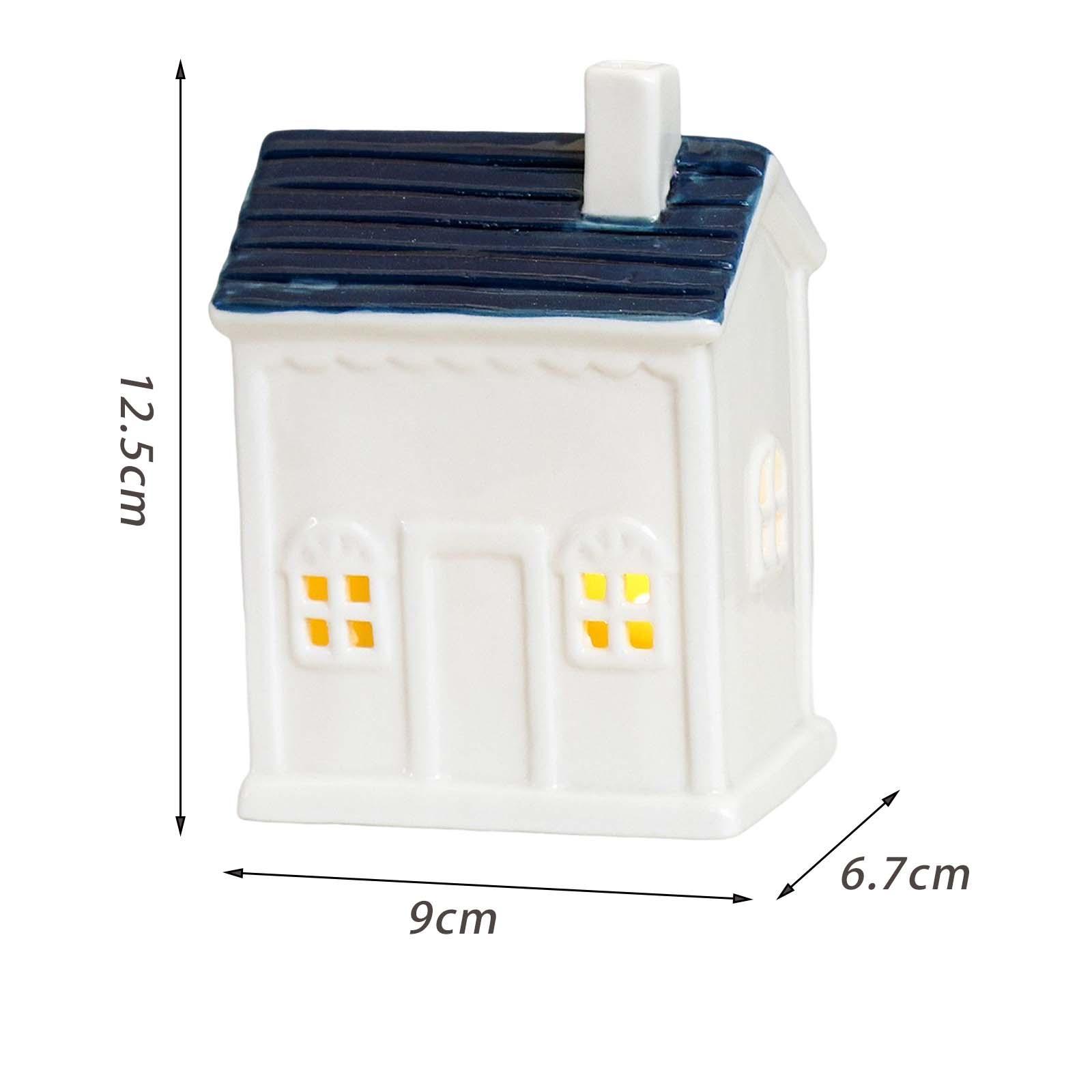 Ceramic House Candle Holder Modern Decorative Ornaments Ornament for wedding festive Gift