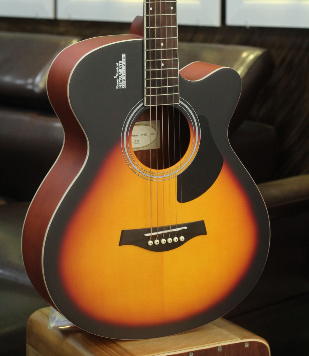 Đàn Guitar Acoustic Rosen G11 Sunbust Dáng A