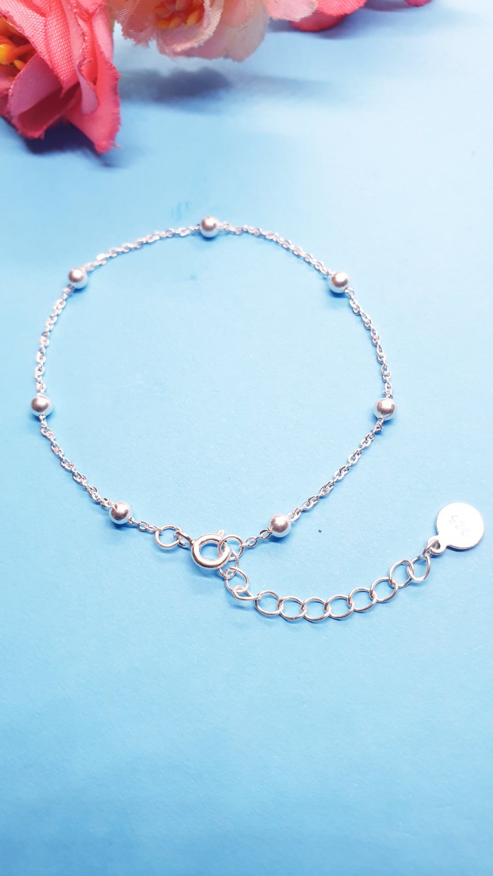 Lắc Tay Bạc NgọcHy - Bi Tròn đơn giản