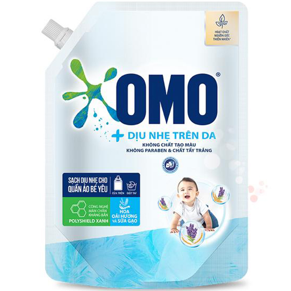 Hình ảnh Combo 2 Túi Nước Giặt OMO Dịu Nhẹ Trên Da 2.0kg Hình ảnh Combo 2 Túi Nước Giặt OMO Dịu Nhẹ Trên Da 2.0kg