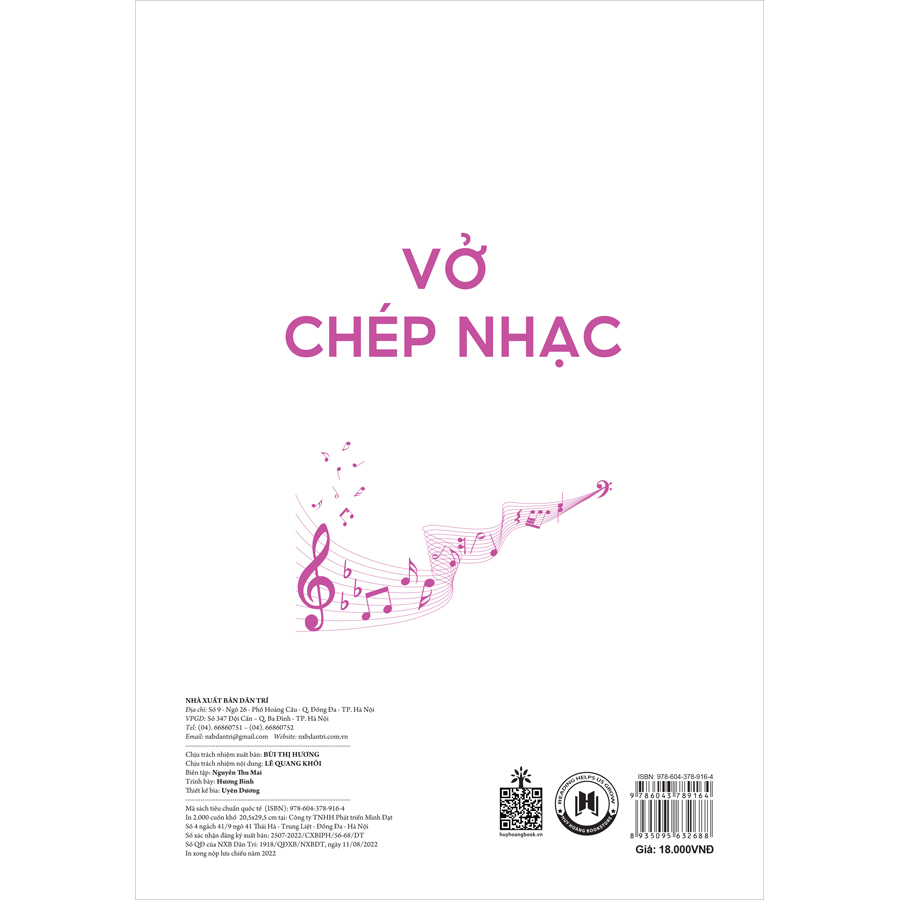 Vở Chép Nhạc 40 Trang