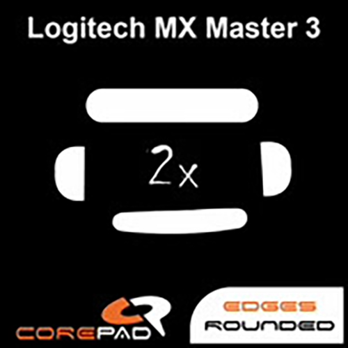 Feet chuột PTFE Corepad Skatez cho Logitech MX Master 3 / Logitech MX Master 3S (2 bộ) - Hàng Chính Hãng