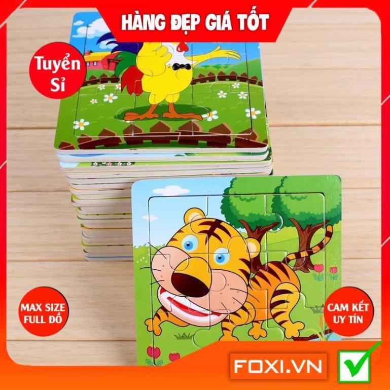 Tranh xếp hình-ghép hình 200 miếng gỗ Foxi puzzle nhiều chủ đề-Đồ chơi cho trẻ-phát triển trí tuệ