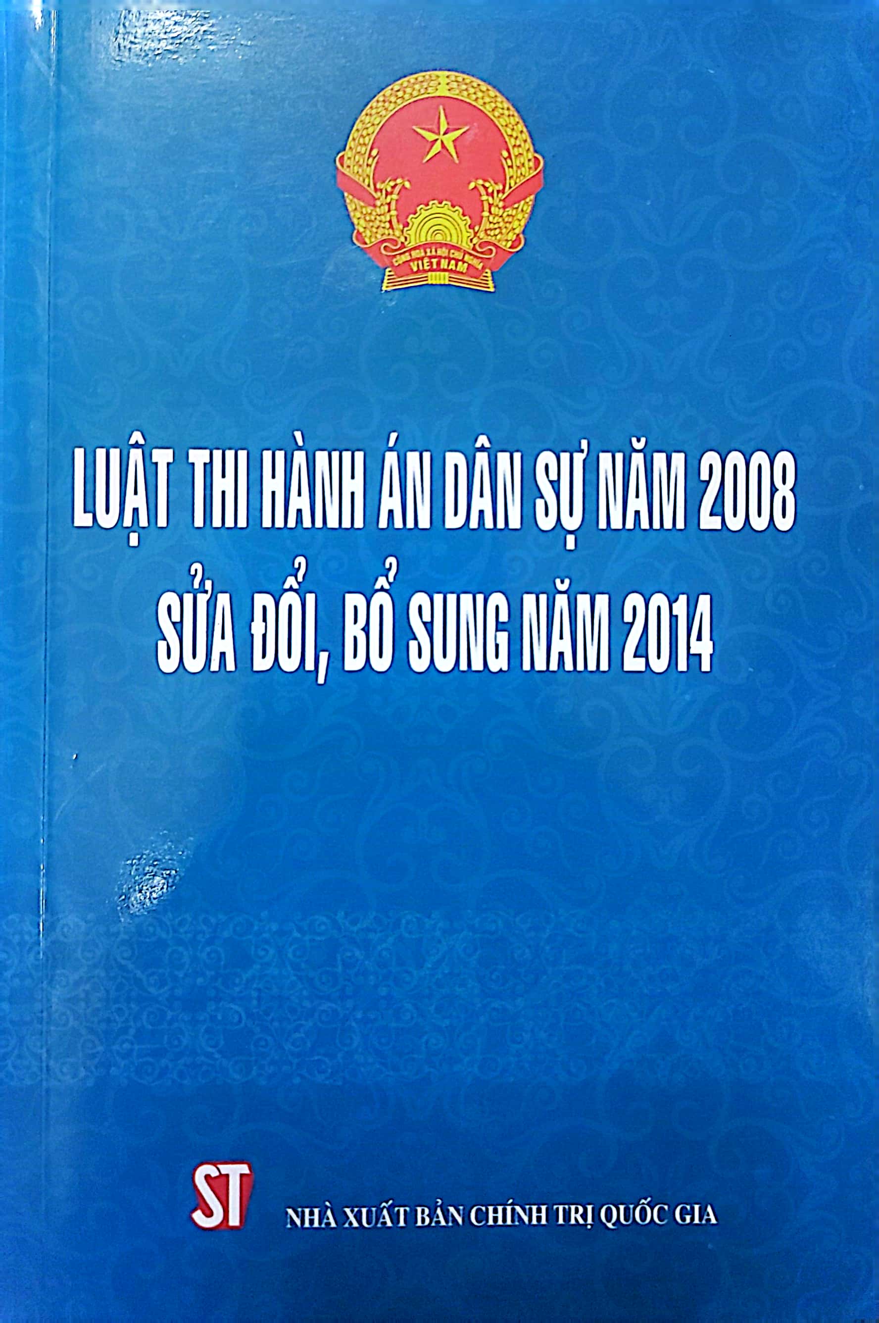 Luật Thi hành án dân sự năm 2008 sửa đổi, bổ sung năm 2014