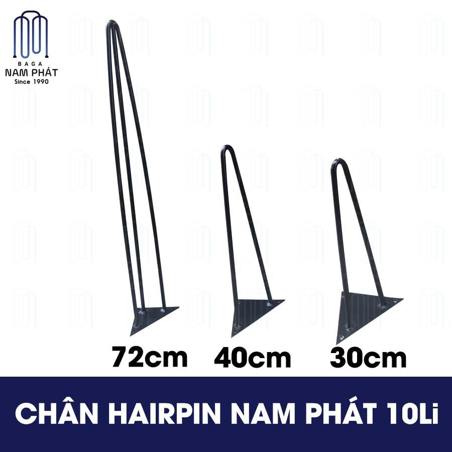 Chân Hairpin 30cm, 40cm,50cm,60cm, 72cm Nam Phát