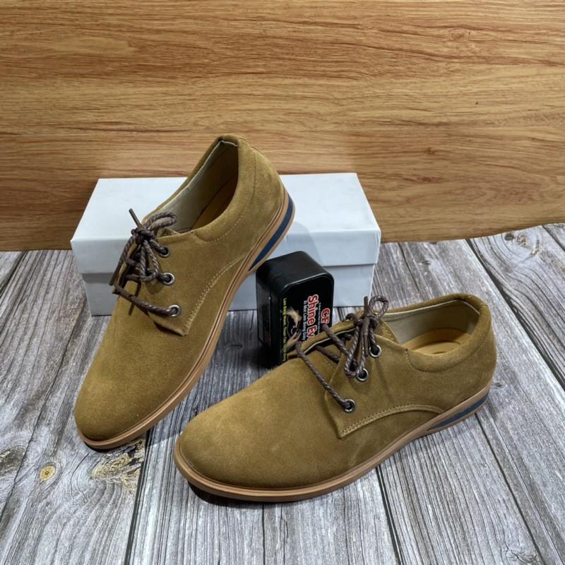 GIÀY ĐỐC NAM DA LỘN 2 MÀU LỰA CHỌN NÂU VÀ ĐEN CAO CẤP DA BÒ NHẬP KHẨU