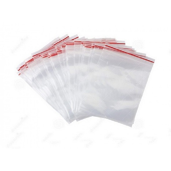 1Kg Túi Zip Chỉ Đỏ Đựng Linh Kiện Điện Tử,Thực phẩm, Túi Zip lock kín an toàn tiện dụng